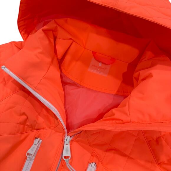 Free People All Prepped Ski Suit Jumpsuit In Neon Coral - Picture 8 of 9